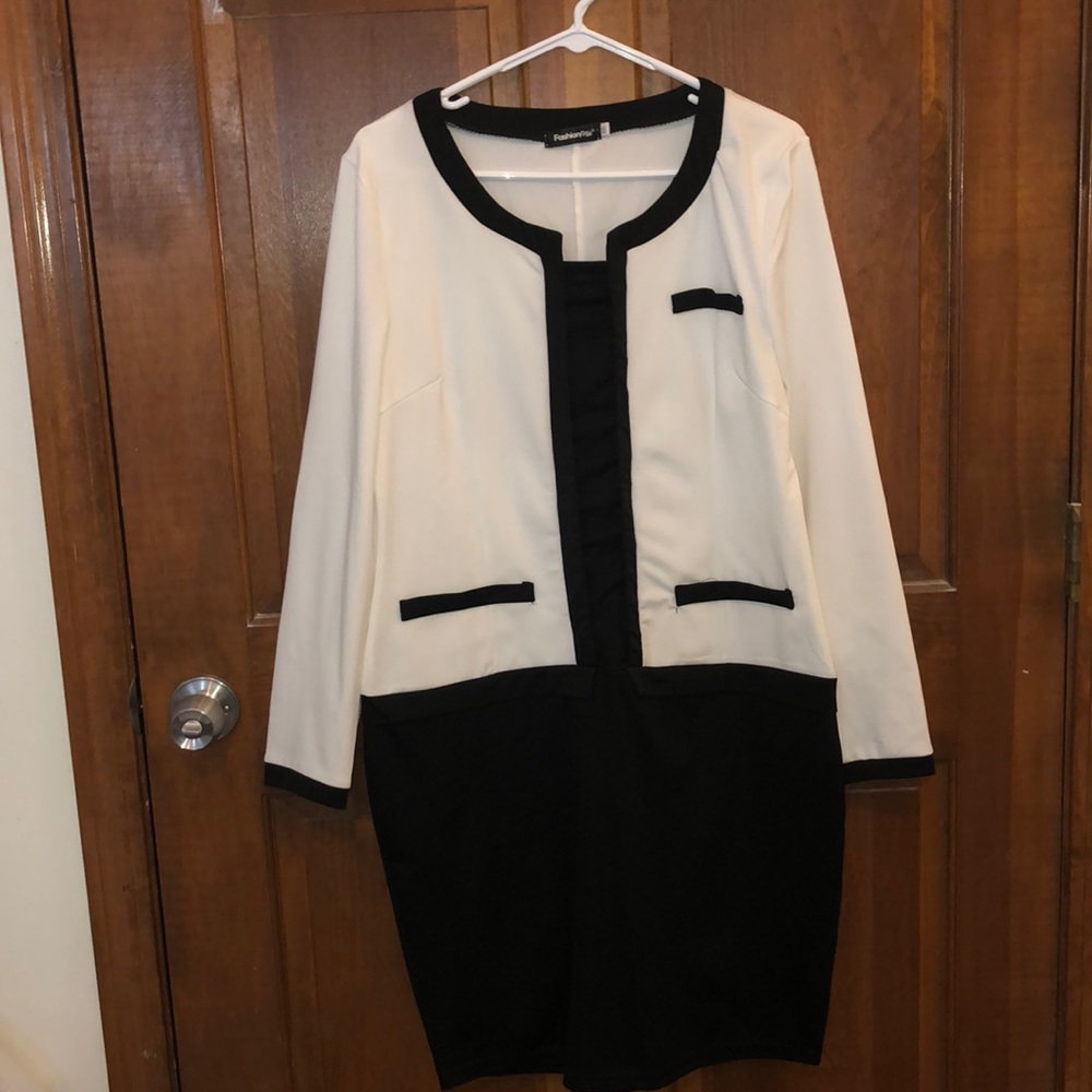 Black and white dress